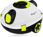 Y10 Poolroboter, Poolroboter Akku für die Bodenreinigung, 100 Min Batterielaufzeit, für Pools bis zu 120㎡, Automatische Poolsauger mit Selbsteinparkfunktion 180 μm Filter (Weiß)