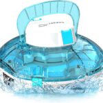 WINNY POOL CLEANER Winny 200 Poolroboter, Poolsauger kabellos mit Akku, 75 Min. Laufzeit, für Aufstellpools bis 60 m², Doppelfiltration, Automatisches Parken, Kompakt Leicht (Transparentes Blau)