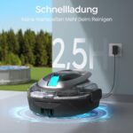(2026 neu) TALOSBO S2 Poolroboter mit Doppelfiltration,Dual Motoren Poolreiniger,Kabelloser Poolsauger Akku mit 90 Min Laufzeit,2,5H Ladezeit,Selbsteinparkfunktion für Flache Böden Pools