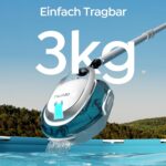 (2026 Upgrade) S2 Poolroboter,Doppelfiltration,Kabelloser Poolsauger Akku, 90 Min Automatische Reinigung mit Selbsteinparkfunktion,Dual Motoren Poolreiniger für Flache Böden Pools bis 80 m²