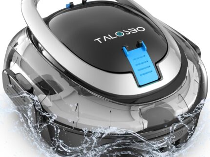 (2026 neu) TALOSBO S2 Poolroboter mit Doppelfiltration,Dual Motoren Poolreiniger,Kabelloser Poolsauger Akku mit 90 Min Laufzeit,2,5H Ladezeit,Selbsteinparkfunktion für Flache Böden Pools