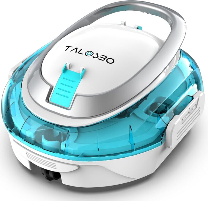 (2026 Upgrade) S2 Poolroboter,Doppelfiltration,Kabelloser Poolsauger Akku, 90 Min Automatische Reinigung mit Selbsteinparkfunktion,Dual Motoren Poolreiniger für Flache Böden Pools bis 80 m²
