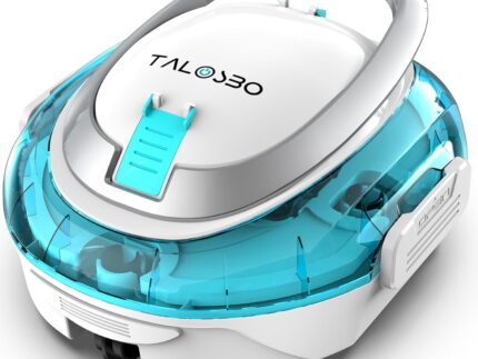 (2026 Upgrade) S2 Poolroboter,Doppelfiltration,Kabelloser Poolsauger Akku, 90 Min Automatische Reinigung mit Selbsteinparkfunktion,Dual Motoren Poolreiniger für Flache Böden Pools bis 80 m²