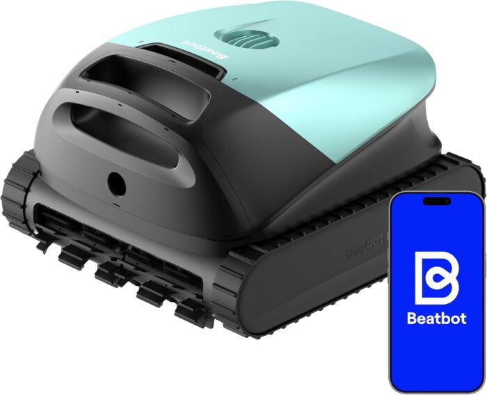 Beatbot (2026 Neu) Sora 10 Poolroboter, Poolroboter Akku Boden und Wand, Reinigt Wasserlinie & Plattformen, 25700 LPH Saugleistung, smartes Wasserlinien-Parken, 5L Filterkorb, bis zu 5 Std. Laufzeit