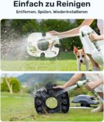 Gosvor Poolsauger Akku mit 90 Min Laufzeit, 3,4 kg Leichtgewicht Poolroboter, Einfach zu Bedienen, Selbstparkfunktion, 6600 LPH Starker Poolreiniger mit Doppelmotor, Ideal für Flache Boden bis 80 m²